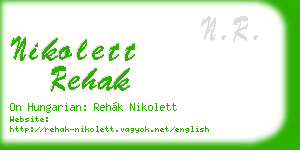 nikolett rehak business card